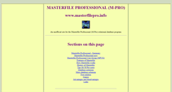 Desktop Screenshot of masterfilepro.info