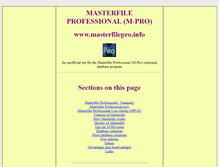 Tablet Screenshot of masterfilepro.info